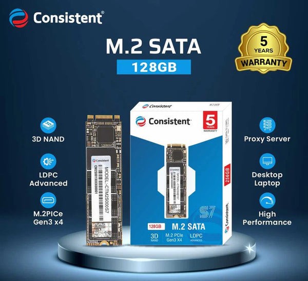 128GB M.2 NVMe SSD – High-Speed PCIe Gen 3.0 Storage